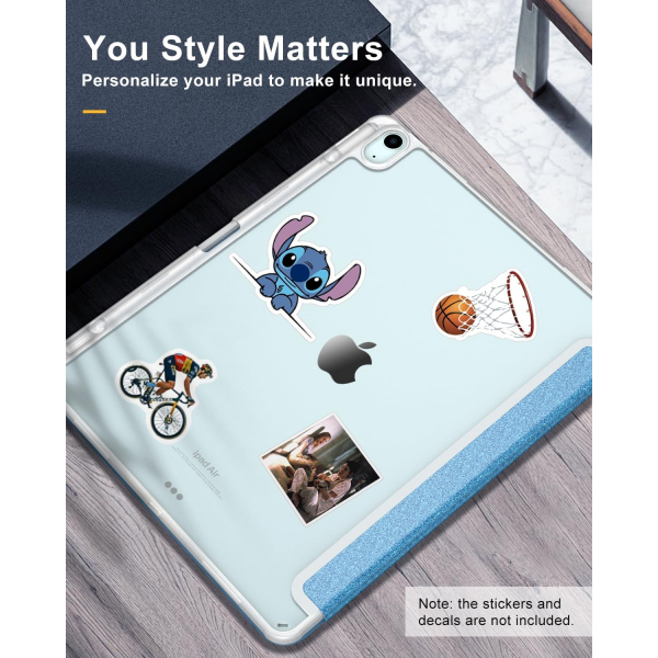 TiMOVO Apple iPad Air M2 Standl Klf (13 in)-Light Blue