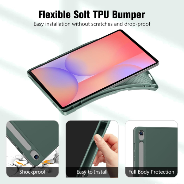 ProCase Galaxy Tab S10 Lite Standl Folio Klf-Green