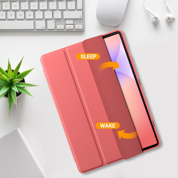 ProCase Galaxy Tab S10 Lite Standl Folio Klf-CoralRed