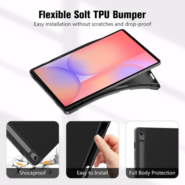 ProCase Galaxy Tab S10 Lite Standl Folio Klf-Black