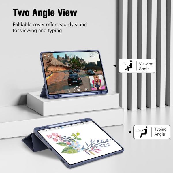 ProCase Galaxy Tab S10 Lite Standl Folio Klf-Navy