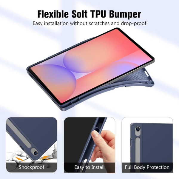 ProCase Galaxy Tab S10 Lite Standl Folio Klf-Navy