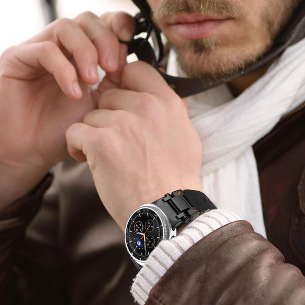 WINGLE Galaxy Watch 8 44mm Deri Kay -Black Black