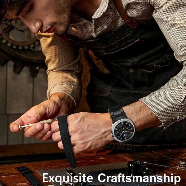 WINGLE Galaxy Watch 8 44mm Deri Kay -Black Black