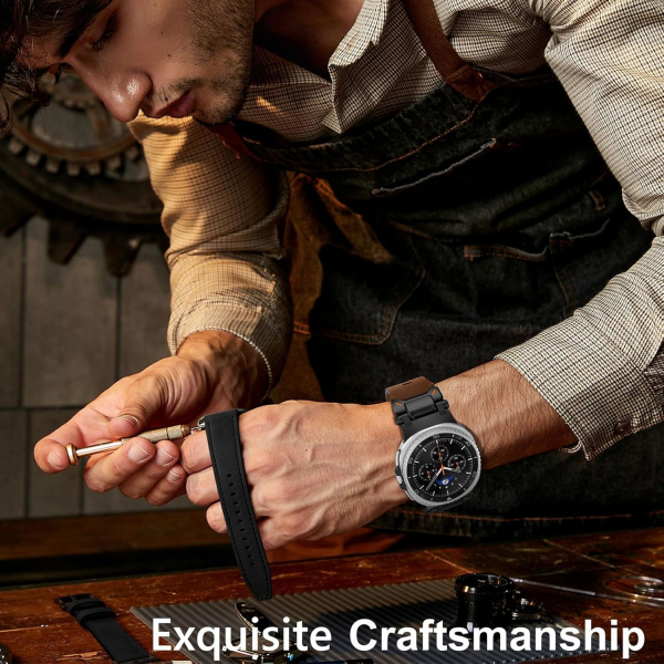 WINGLE Galaxy Watch 8 44mm Deri Kay -Black Brown