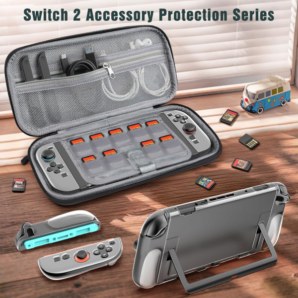 TiMOVO Nintendo Switch 2 Koruyucu Klf Seti