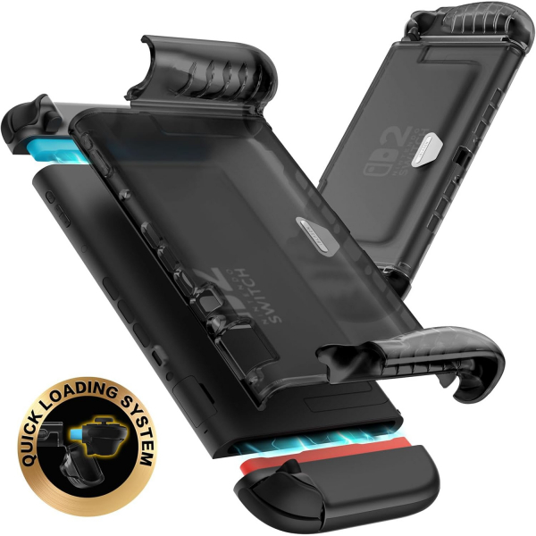 i-Blason Nintendo Switch 2 Uyumlu Sert Klf-Frost Black 