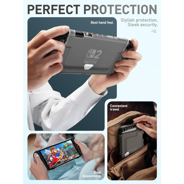 i-Blason Nintendo Switch 2 Uyumlu Sert Klf-Frost Clear