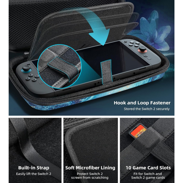 TiMOVO Nintendo Switch 2 Tama antas-Gilding Texture