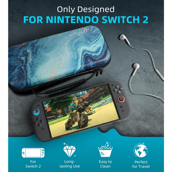 TiMOVO Nintendo Switch 2 Tama antas-Gilding Texture