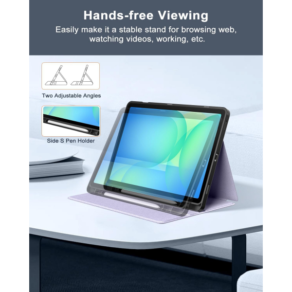 TiMOVO Galaxy Tab S10 Lite Standl Klf-Purple