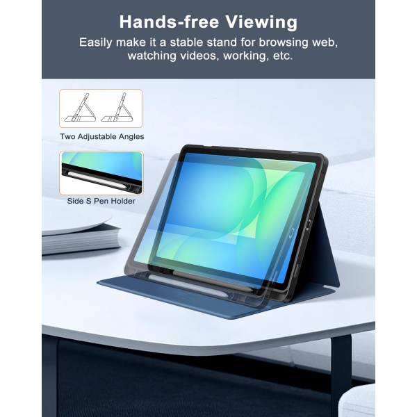 TiMOVO Galaxy Tab S10 Lite Standl Klf-Navy Blue