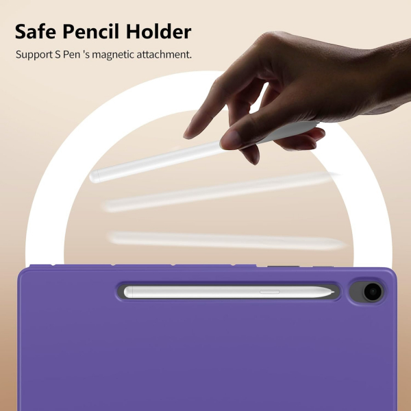 TiMOVO Samsung Galaxy Tab S10 Lite Manyetik Klf-Deep Purple