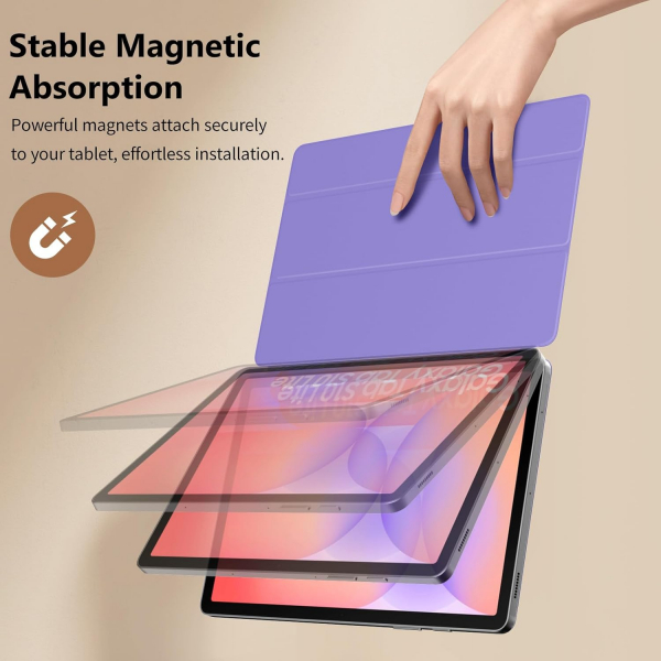 TiMOVO Samsung Galaxy Tab S10 Lite Manyetik Klf-Deep Purple