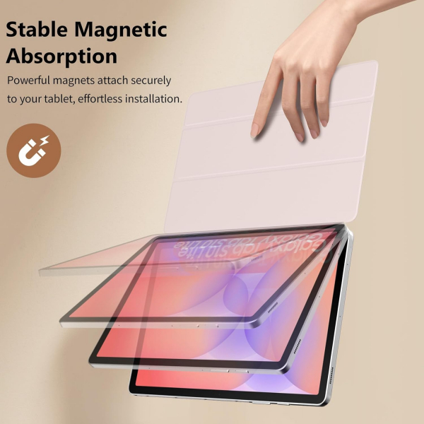 TiMOVO Samsung Galaxy Tab S10 Lite Manyetik Klf-Light Pink