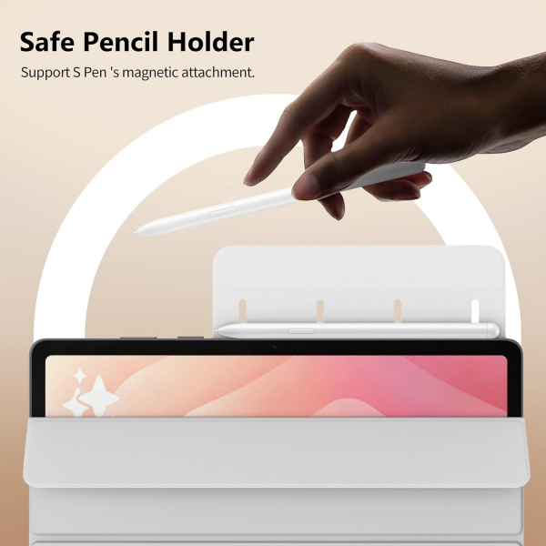 TiMOVO Samsung Galaxy Tab S11 Manyetik K�l�f-Silver Gray