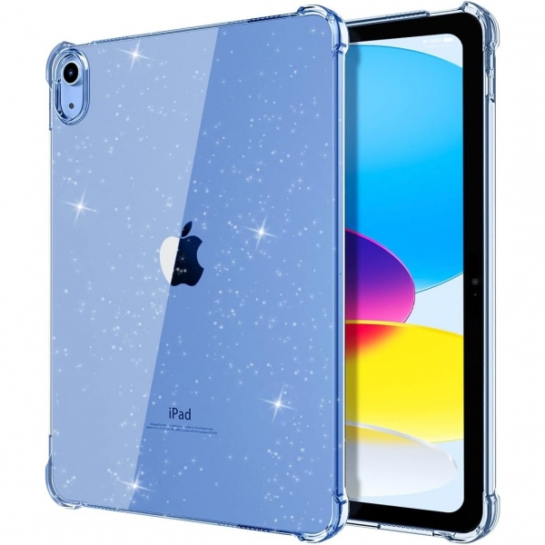 TiMOVO effaf iPad 10.Nesil Klf(10.9 in)-Glitter Clear