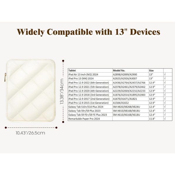 TiMOVO Tablet Koruyucu anta (9-11 in)-Beige
