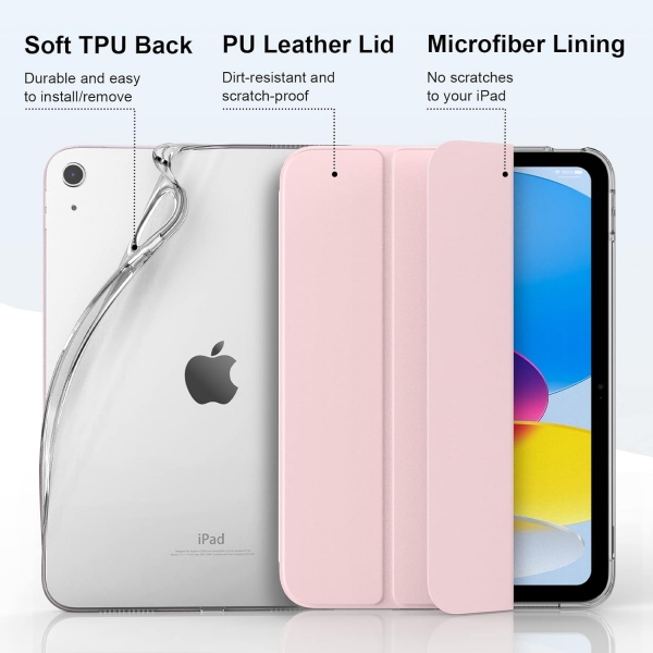 TiMOVO iPad 10.Nesil nce Klf(10.9 in)-Light Pink