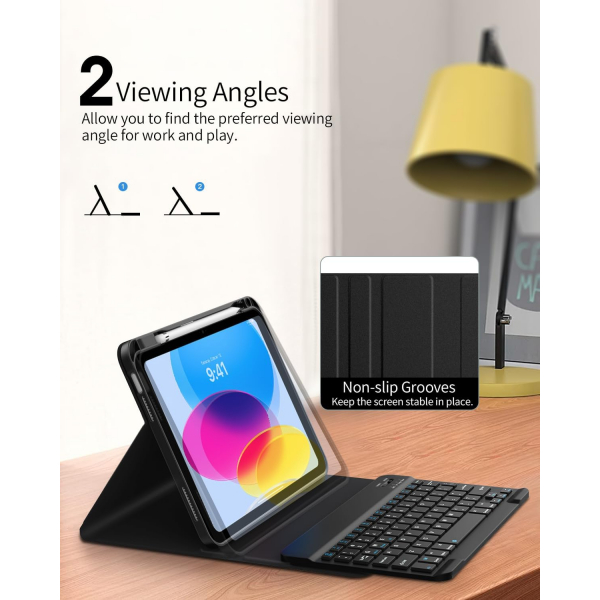 TiMOVO iPad 11.Nesil Klavyeli Klf (11 in)-Black