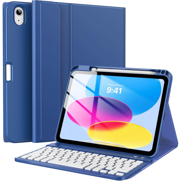 TiMOVO iPad 11.Nesil Klavyeli Klf (11 in)-Navy Blue