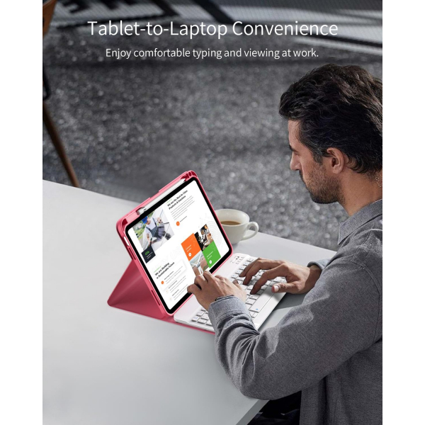 TiMOVO iPad 11.Nesil Klavyeli Klf (11 in)-Watermelon Red