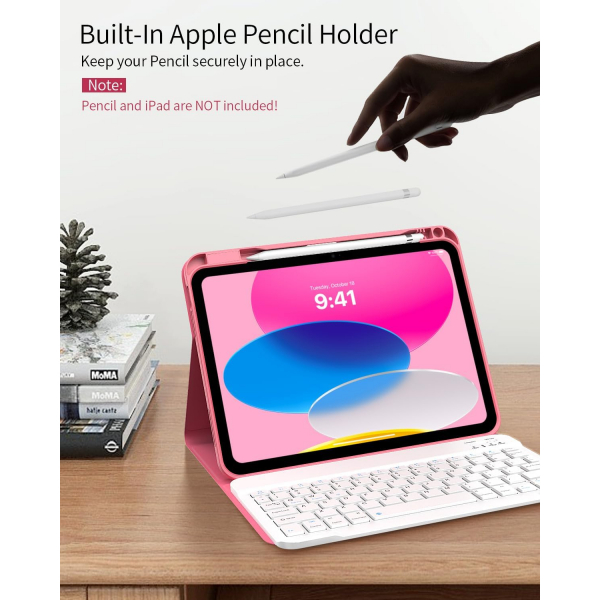 TiMOVO iPad 11.Nesil Klavyeli Klf (11 in)-Watermelon Red