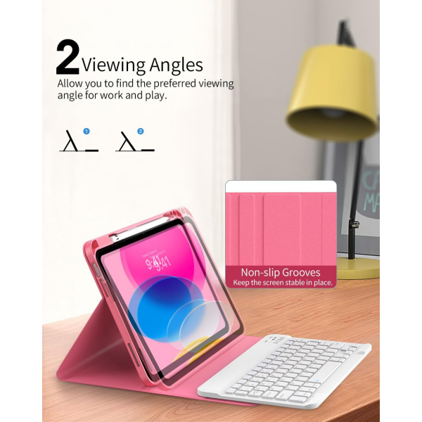 TiMOVO iPad 11.Nesil Klavyeli Klf (11 in)-Watermelon Red