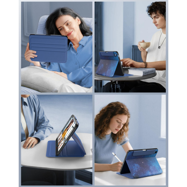 TiMOVO iPad 11.Nesil Standl Klf (11 in)-Blue Starry Sky