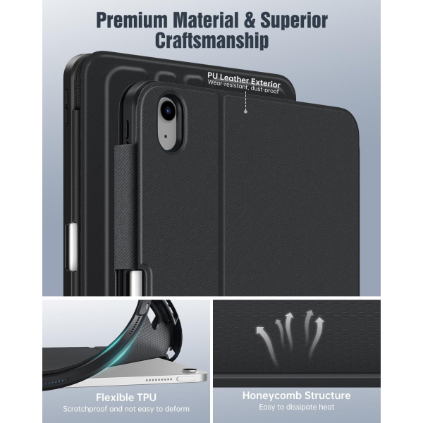 TiMOVO iPad 11.Nesil Standl Klf (11 in)-Denim Black