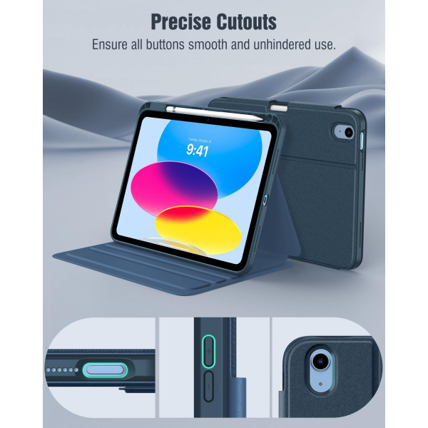 TiMOVO iPad 11.Nesil Standl Klf (11 in)-Navy Blue