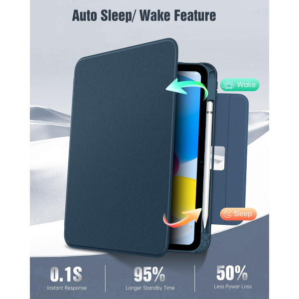 TiMOVO iPad 11.Nesil Standl Klf (11 in)-Navy Blue