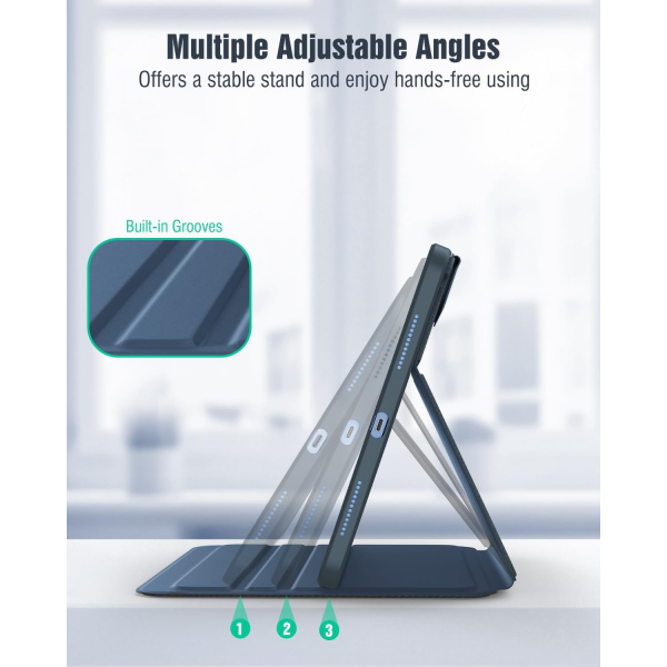 TiMOVO iPad 11.Nesil Standl Klf (11 in)-Navy Blue