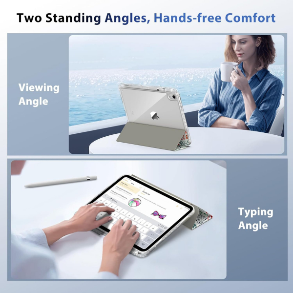 TiMOVO iPad 11.Nesil Koruyucu Klf (11 in)-Flowers