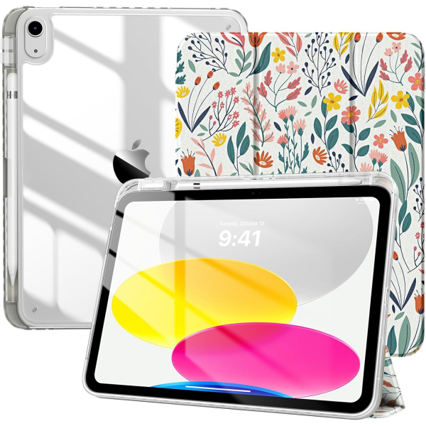 TiMOVO iPad 11.Nesil Koruyucu Klf (11 in)-Flowers