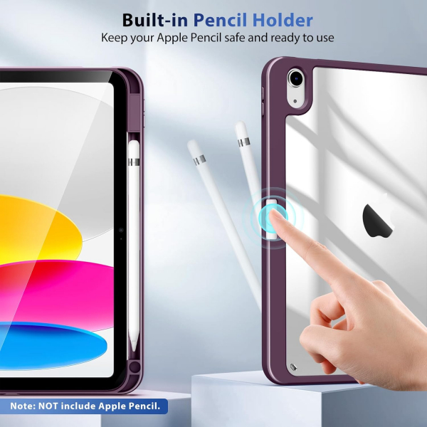 TiMOVO iPad 11.Nesil Koruyucu Klf (11 in)-Deep Purple
