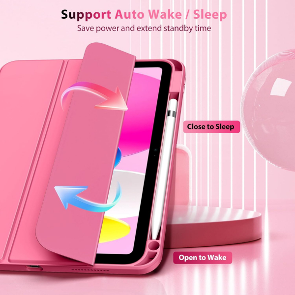 TiMOVO iPad 11.Nesil Koruyucu Klf (11 in)-Watermelon Pink