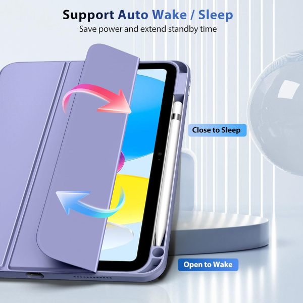 TiMOVO iPad 11.Nesil Koruyucu Klf (11 in)-Lavender Purple