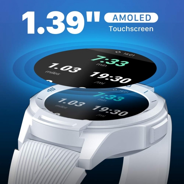 Ticwatch S2 Su Geirmez Akll Saat (MIL-STD-810G)-White