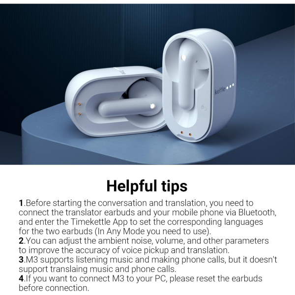 Timekettle M3 Akll Tercman Cihaz-White