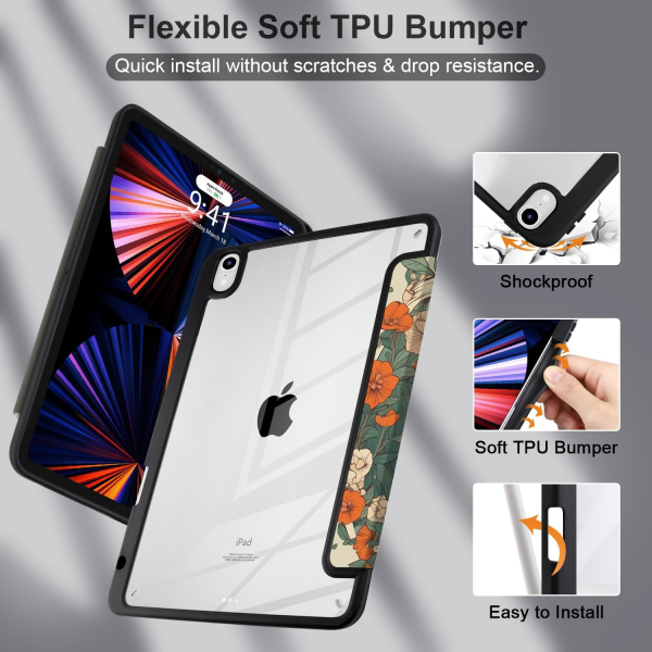 Batianda Apple iPad Air M2 Klf (11 in)-Fish