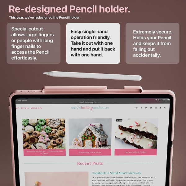 TineeOwl Mocha Serisi iPad Pro Klf (11 in)(3.Nesil)-Pink