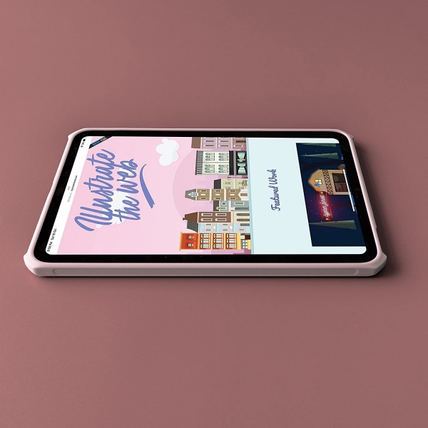 TineeOwl Ultra Thin Serisi iPad Mini 6 Klf (8.3 in)-Pink