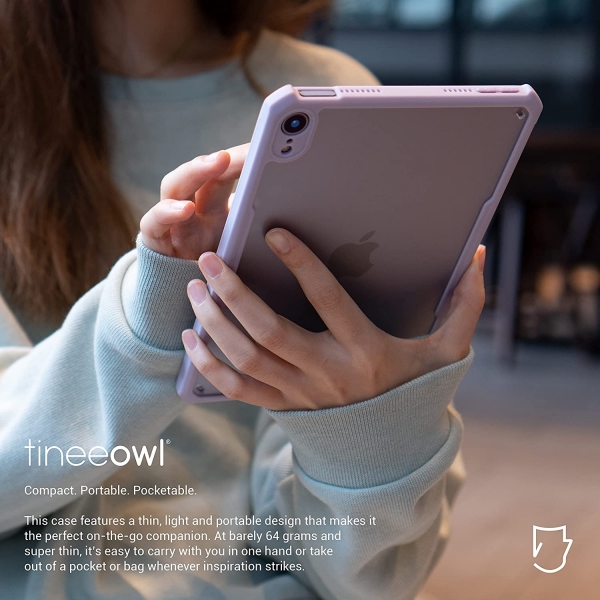 TineeOwl Ultra Thin Serisi iPad Mini 6 Klf (8.3 in)-Purple