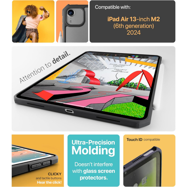 TineeOwl Ultra Thin iPad Air M2 Klf (13 in)