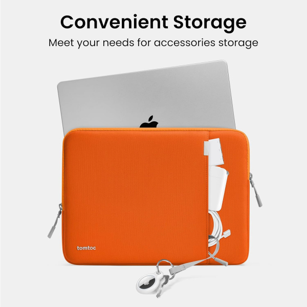 Tomtoc 360 MacBook Pro/Air M4 Laptop antas (13 in)-Orange