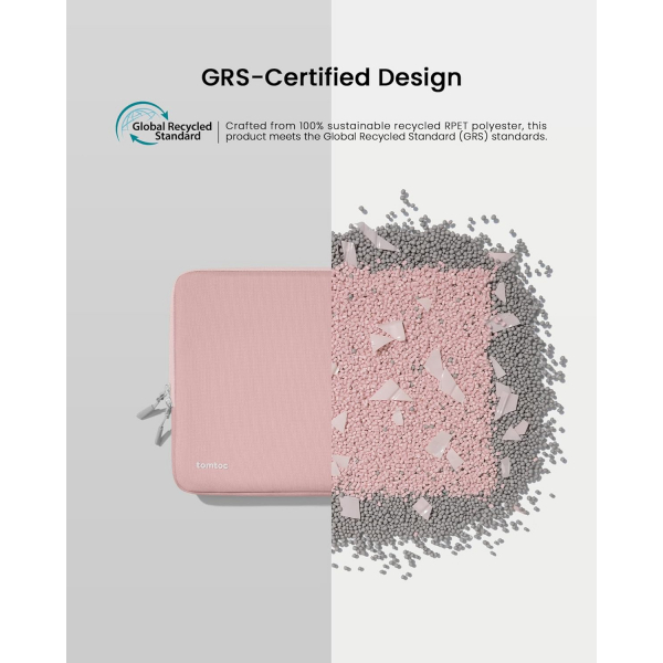 Tomtoc 360 MacBook Pro/Air M4 Laptop antas (15 in)-Pink