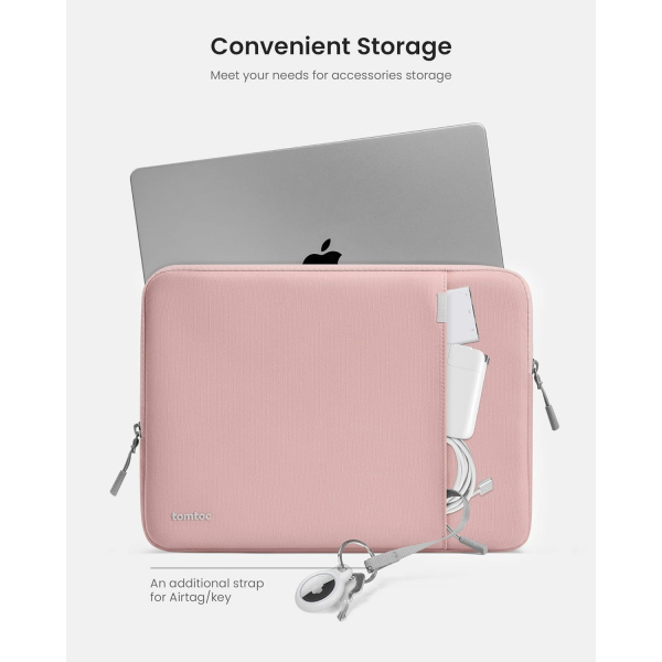 Tomtoc 360 MacBook Pro/Air M4 Laptop antas (15 in)-Pink