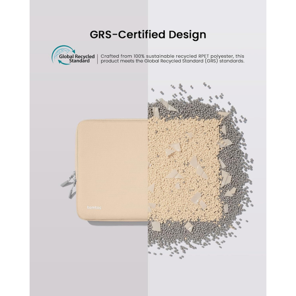 Tomtoc 360 MacBook Pro/Air M4 Laptop antas (15 in)-Natural Sand
