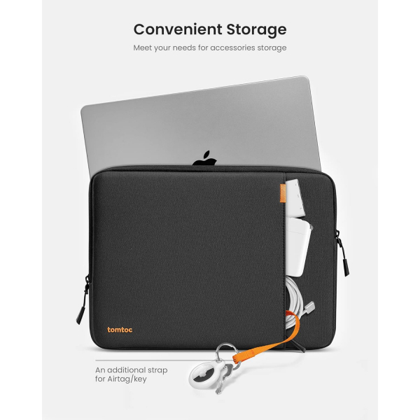 Tomtoc Defender A13 MacBook Neo Laptop �antas� (13 in�)-Black